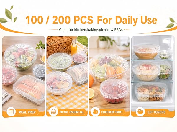 100/200Pcs Bowl Covers for Bread Proofing