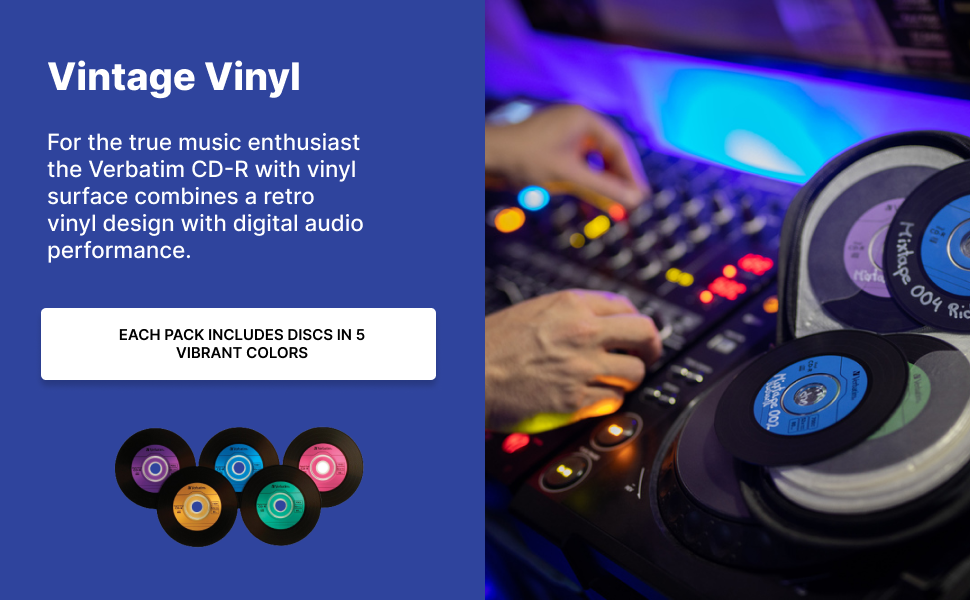 cd-r vinyl retro