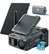 Xega 4G Solar Security Camera with SIM Card &amp; 2 Solar Panel - Wireless Outdoor Trail Camera, Moti...