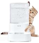 PAWGETHER Gravity Cat Water Dispenser with 6 Pcs Filters Pet Waterer for Cats and Small to Mediu...