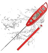 BOMATA Waterproof IPX7 Thermometer for Water, Liquid, Candle and Cooking. Instant Read Food Therm...