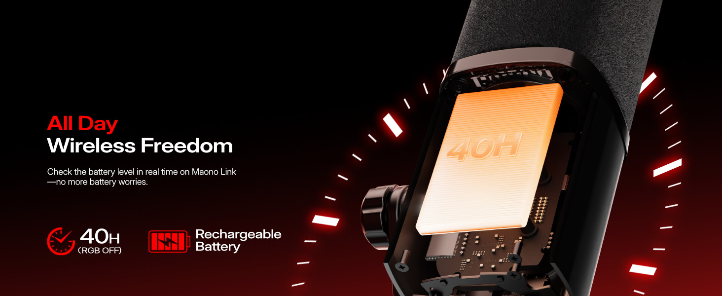 wireless dynamic rgb gaming microphone for pc