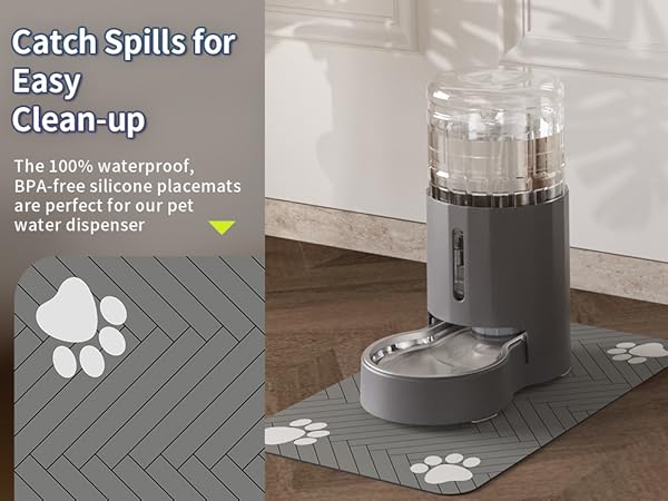 Catch Spills for Easy Clean-up