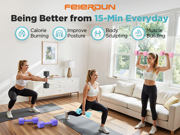 adjustable dumbell set