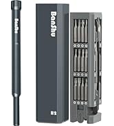 Banshu Small Screwdriver Set, 46 in 1 Mini Screwdriver Set with Case, Pry Bar, Tweezers, Pocket M...