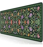 HAOCOO Desk Matt for Desktop, Cute Mouse Pads for Laptop, Non-Slip Vintage Keyboard Mat with Stit...