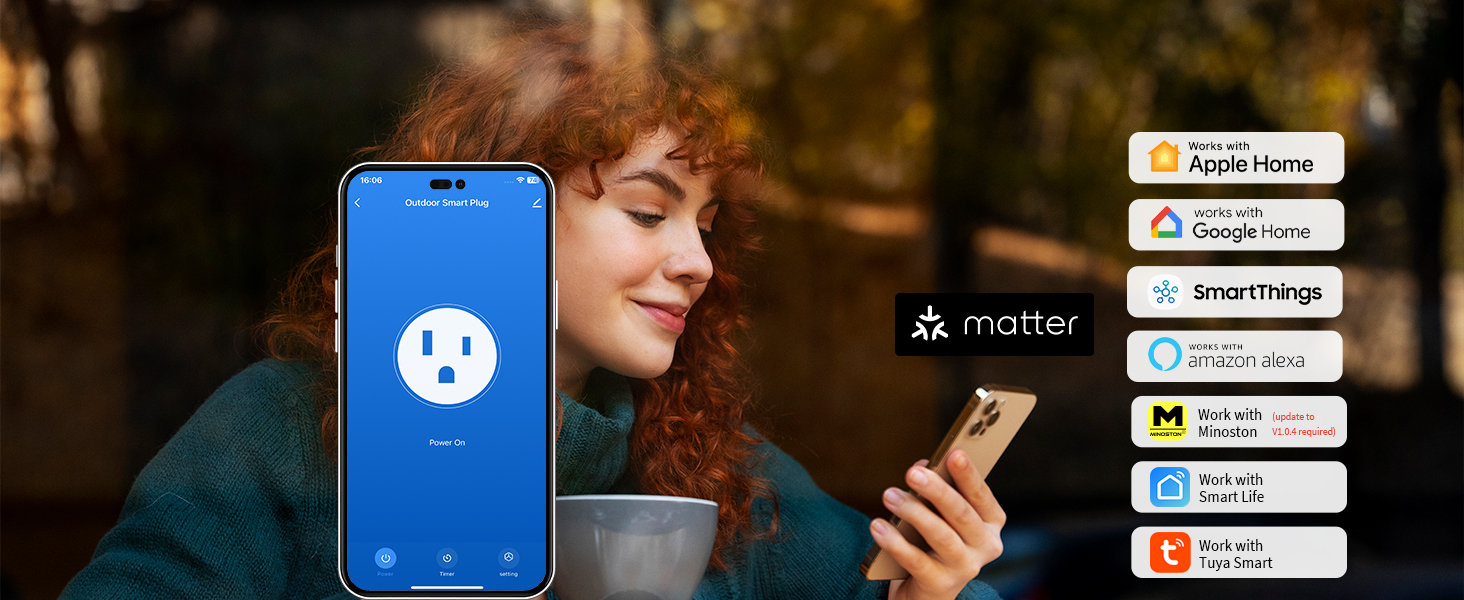 remote outdoor outlet plug wifi smart plug matter