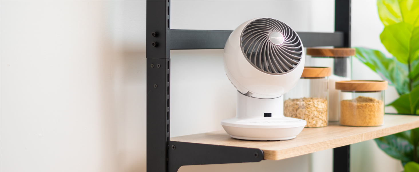 woozoo globe multi-directional 5-speed oscillating fan w/ remote