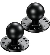 BRCOVAN 2 PCS, 1.5'' Ball Mount Base with Aluminum Alloy AMPS Hole Round Plate & 1.5'' TPU Ball A...