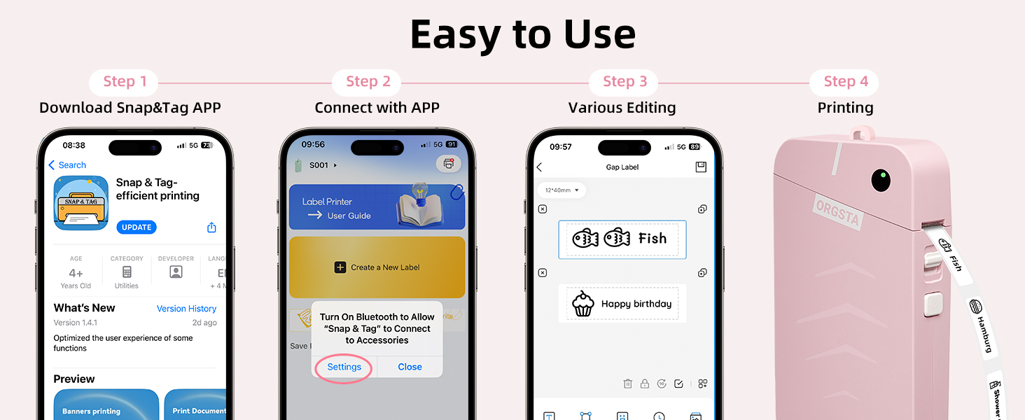 label maker machine with tape