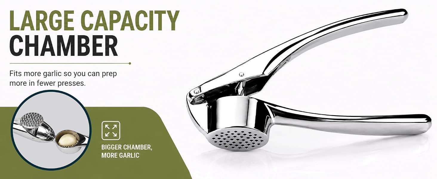 Durable garlic press