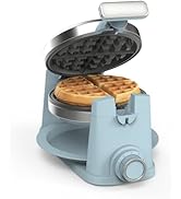 Martha Stewart Rotating Waffle Maker, 180° Flip Iron with PFAS-Free Nonstick Plates, Adjustable T...