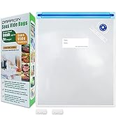 Daarcin 15pcs 10.2x13.4in/26*34cm Large Sous Vide Bags BPA Free Reusable Vacuum Sealer Bags Keep ...