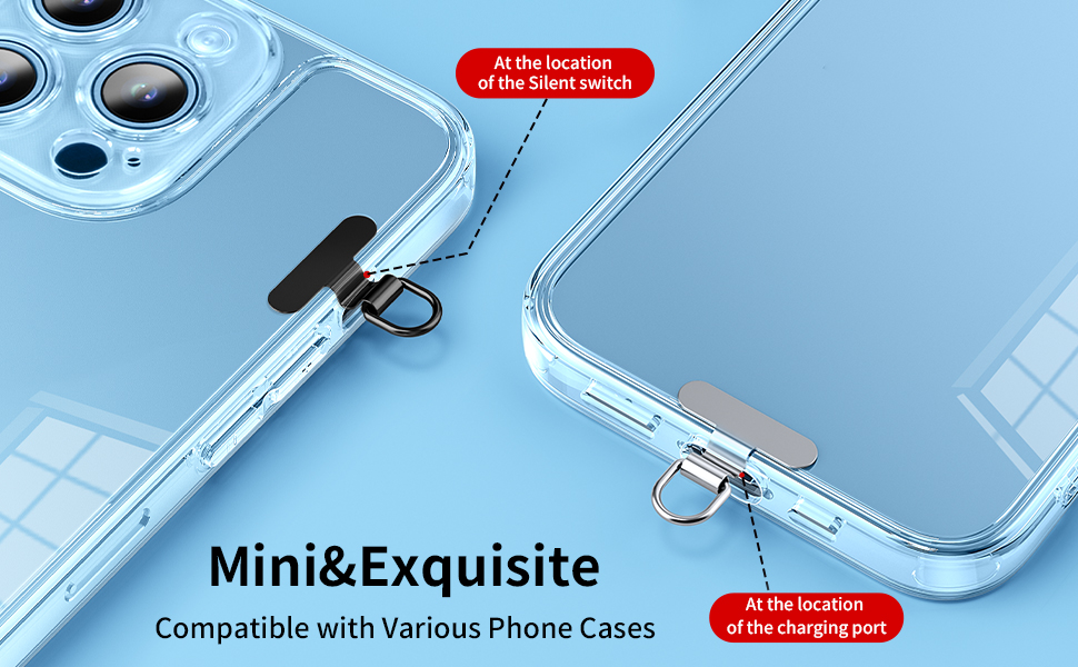 Mini Metal Phone Tether Tab for iPhone