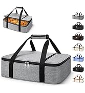 Coobiiya Insulated Casserole Carrier,Lasagna Lugger Tote Keeps Food Hot or Cold,Thermal Lunch Bag...