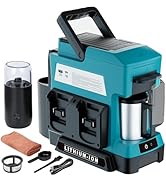 Byutrcfuy Cordless Coffee Maker for Makita 18V Battery, 3 Brewing Options Drip Coffee Maker with ...