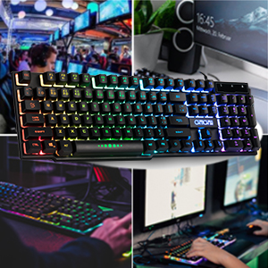 The game keyboard for gaming and work