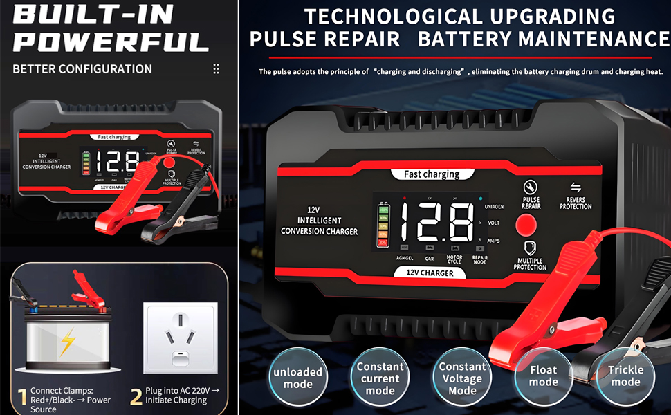YUANCOX Car battery charger 12v 6A - 2