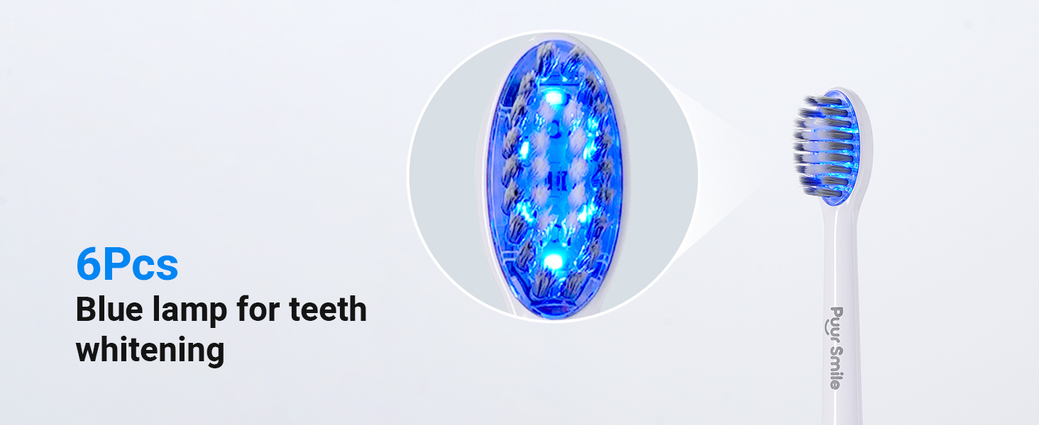 6Pcs Blue Lamp for Teeth Whitening