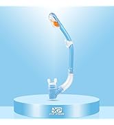 Dry Snorkel for Kids, Ultimate Snorkel Tube for Snorkeling, Freediving &amp; Swimming, Easy-Breath Te...