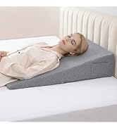 Vekkia 34" Extra-Long Wedge Pillow, Back &amp; Arm Support, Bed Wedge Pillow for Sleeping After Surge...