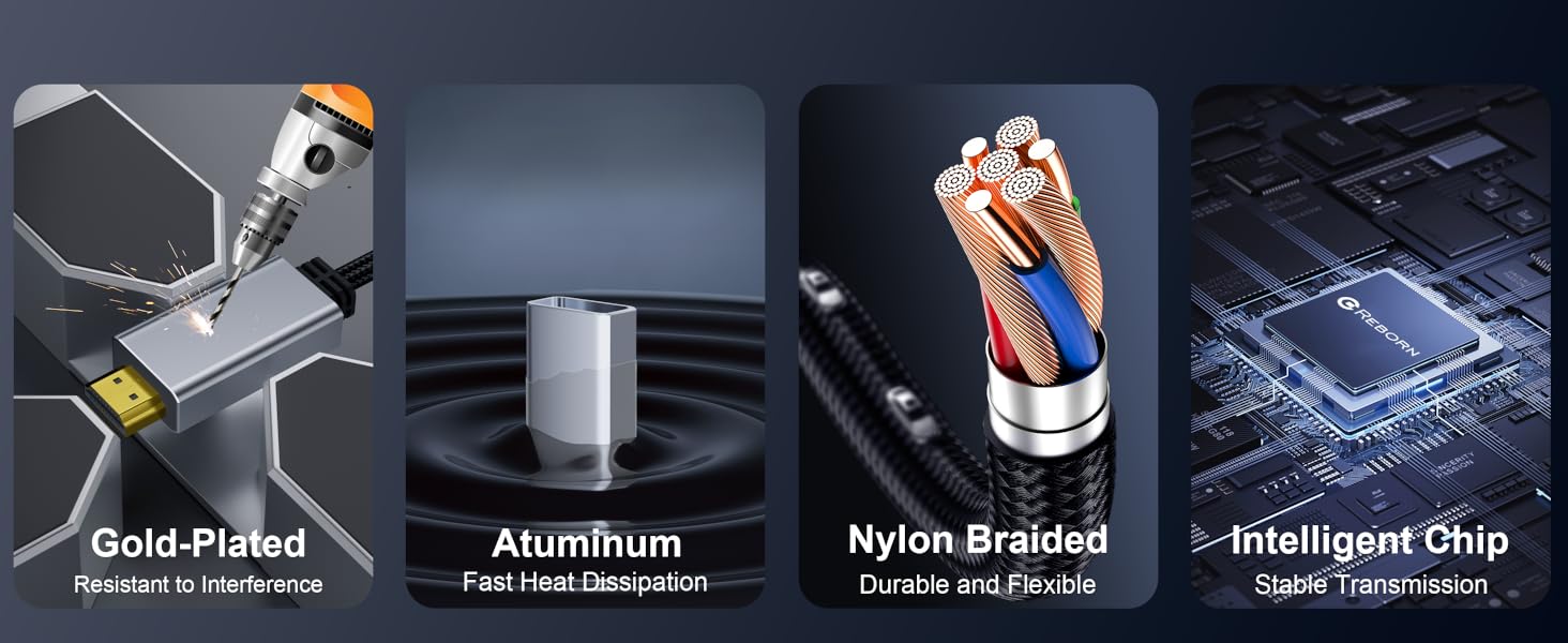 Reborn Active HDMI to DisplayPort Adapter