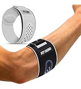Fit Geno Elbow Brace for Tennis &amp; Golfer's Elbow: Adjustable Elbow Strap for Tendonitis Pain Reli...