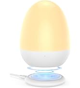 JolyWell Baby Night Light for Kid, Portable Egg Nightlight with Stable Charging Pad, Touch Nurser...