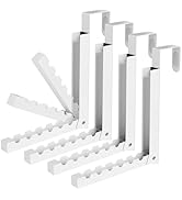 WLCSNG Over The Door Hooks 4 Pack,Over The Door Hanger Hook,Folding Over The Door Drying Rack for...