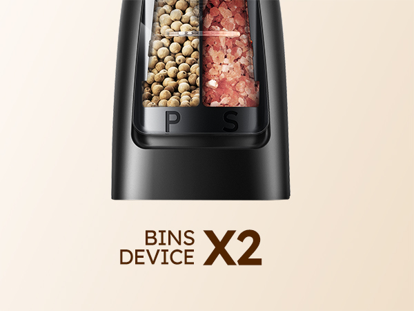 Sangcon 2 in 1 Electric Salt and Pepper Grinder