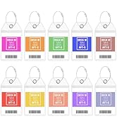 Princess Luggage Tag Holders, 10 Pack Zip Seal Clear Cruise Luggage Tags Holder with Steel Loops ...