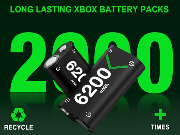 6200mWh Controller Charger Station for Xbox One/One S/One X/One Elite