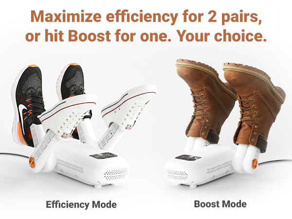 Maximize efficiency for 2 pairs, or hit Boost for one. Your choice.