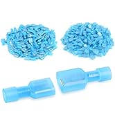 Nilight 200PCS Male Female Fully Insulated Wire Crimp Terminal Nylon Quick Connectors Wiring Spad...