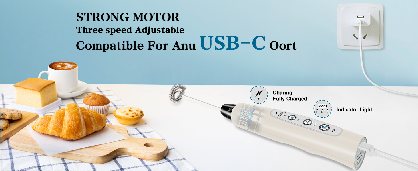 Milk Frother Handheld for Coffee