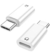 Jadebones 2 Pack USB C to Light-ning Earphone Audio Adapter Converter for iPhone 16/15, iPad Pro/...