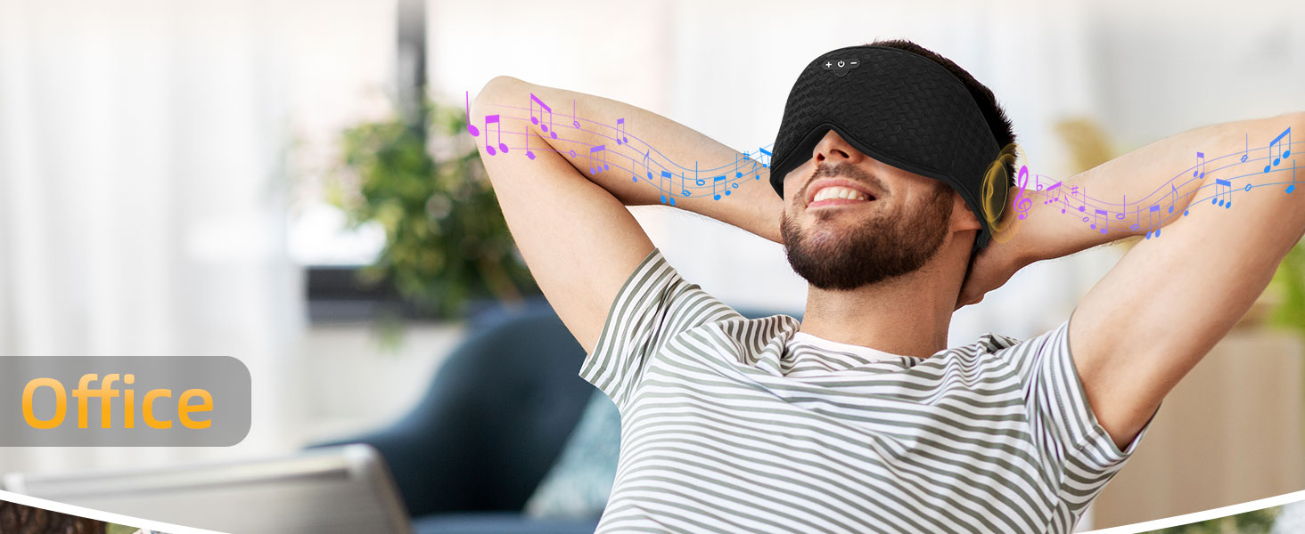 sleep mask with bluetooth headphones