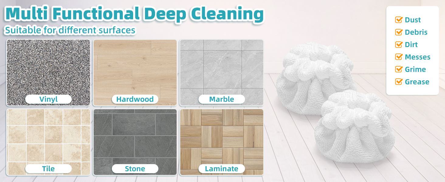 Pads Fit for Dupray Handheld Steam Cleaner Small Bonnets Compatible with Dupray Triangular