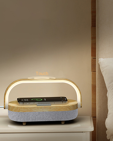 bedside lamp with wireless charger