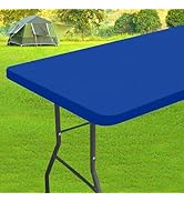 homing 6 Foot Rectangle Spandex Tablecloths, Stretch Elastic Fitted Table Cover, Washable Fabric ...