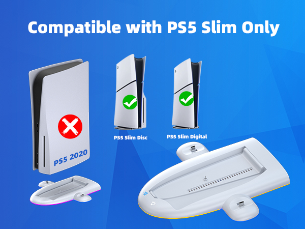 ps5 slim stand with cooling station