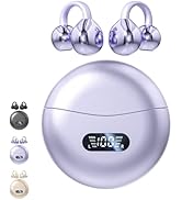 CuiSuto Clip on Earbuds Open Ear Wireless Bluetooth 5.4 Headphones with Mic,60H Play,Noise Cancel...