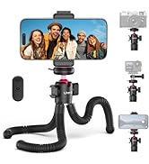 ULANZI MT-91 Flexible Octopus Tripod for Phone, GoPro&amp;Camera, 3-in-1 Mini Tripod w Bluetooth Remo...