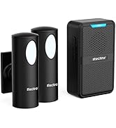 Driveway Alarm Wireless, STECHRO Motion Sensor Alarm Outside Weatherproof Motion Detector USB and...