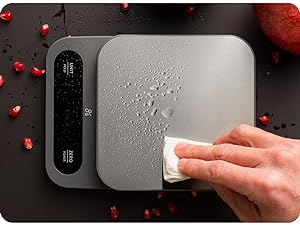 waterproof digital kitchen scale easy to clean wipeable surface for baking meal prep food weighing