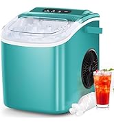 COWSAR Ice Makers Countertop, Portable Ice Maker Machine with Self-Cleaning, 26.5lbs/24Hrs, 6 Min...