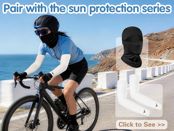summer Balaclava and arm sleeves