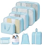 Easortom Packing Cubes for Travel, 9 Set Travel Packing Organizers, Packing Cubes for Carry on Su...