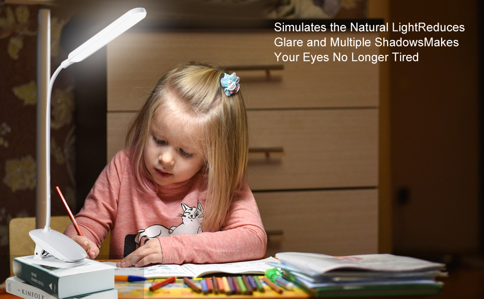Clip On Reading Light Eye-Caring
