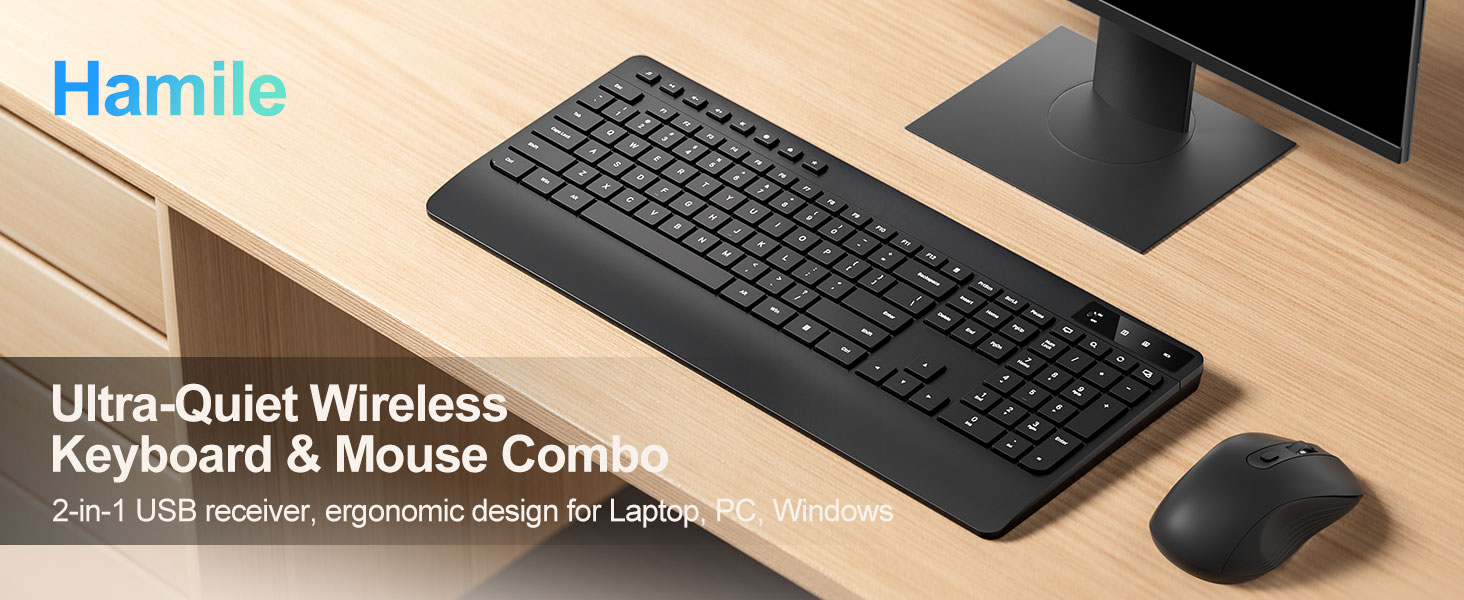 hamile wireless keyboard and mouse combo